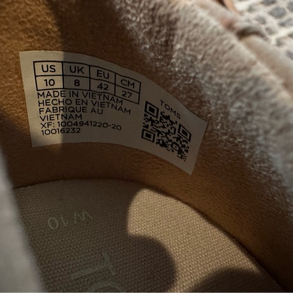 Toms Light Brown Leather Slip-Ons - Picture 7 of 7